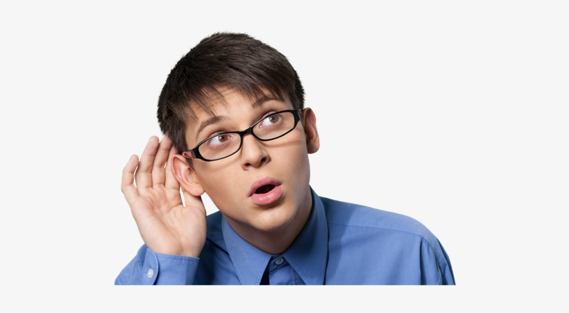 Man-listening - Человек Слушает Пнг, transparent png #1699996