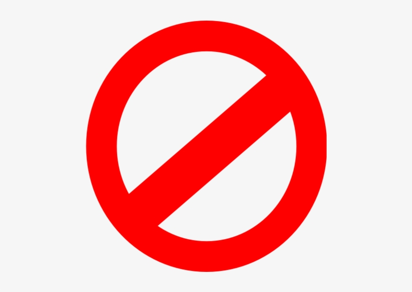 Cursor Is The No Symbol - Prohibited Clipart, transparent png #170118