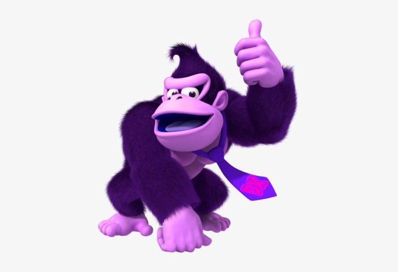 Purple Ghost Donkey Kong - Pdp Fight Pad Controller For Wii U/wii - Donkey Kong, transparent png #170140