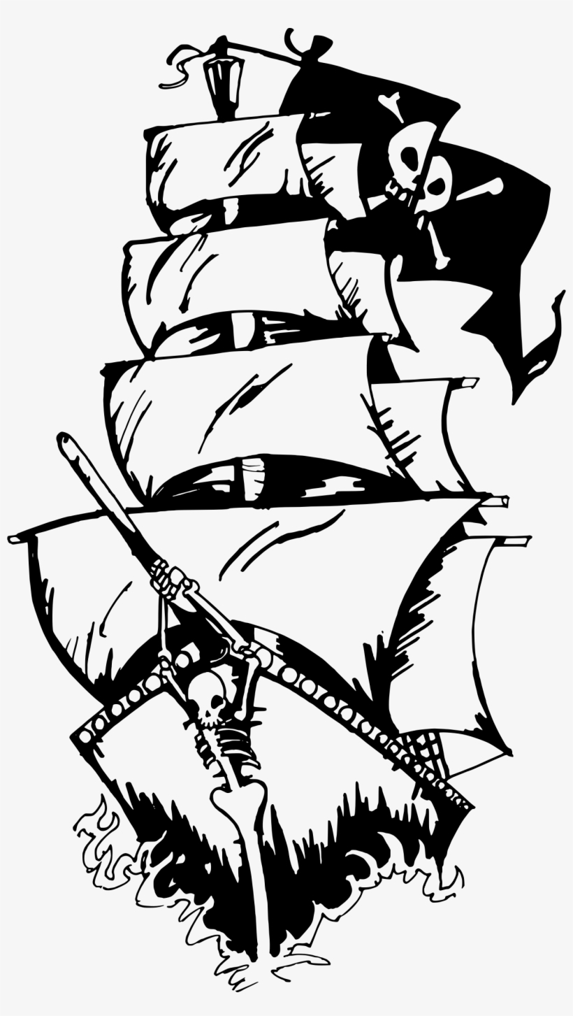 Big Image - Pirate Ship Vector Art, transparent png #170622