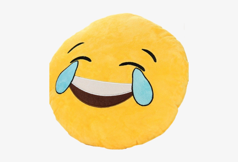 Emoji Crying Laughing Pillow Getonfleek - Crying Face Emoji Distorted, transparent png #170932