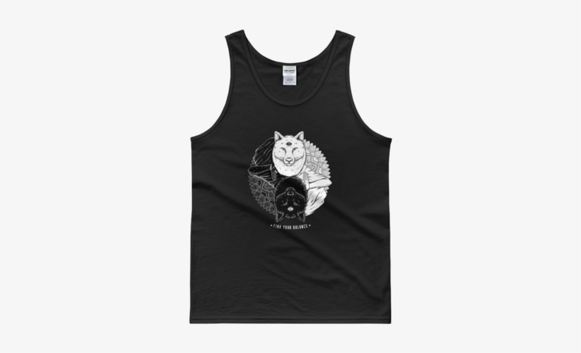 Yin And Yang Wolf Tank Top - Italia Football Tank Top, transparent png #171244