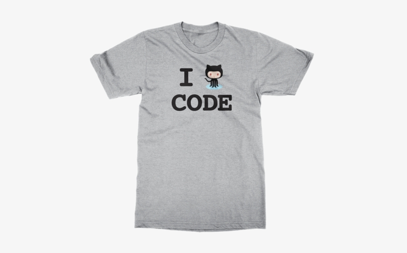 I [octocat] Code - Code Shirt, transparent png #171313