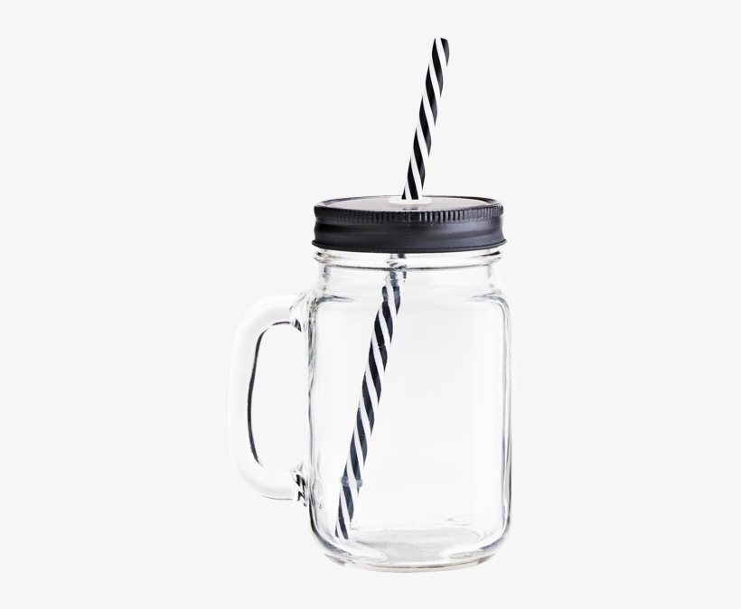 Covered Glass Drinking Jars - Mason Jars Png, transparent png #171848