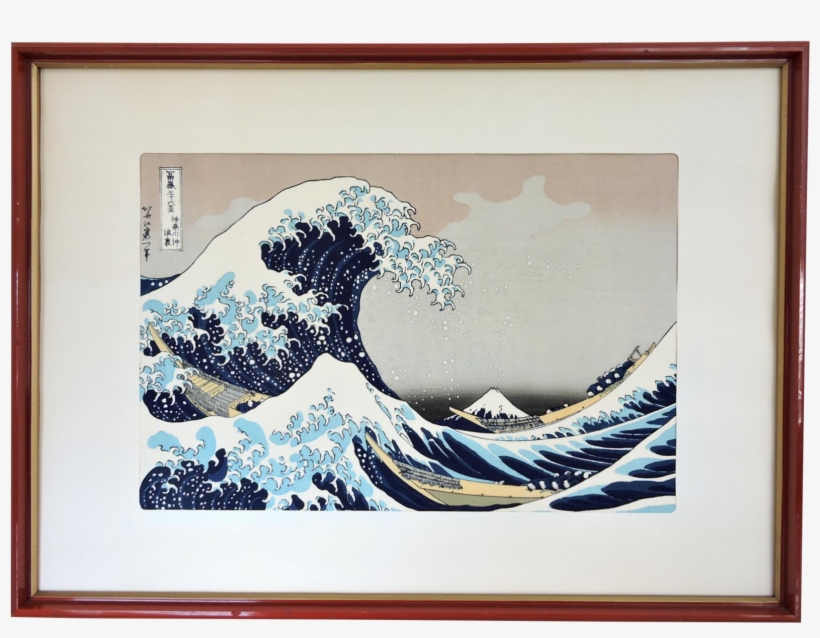 Great Wave Png Svg Black And White Stock - Great Wave Off Kanagawa (kanagawa Oki Nami Ura), From, transparent png #171849