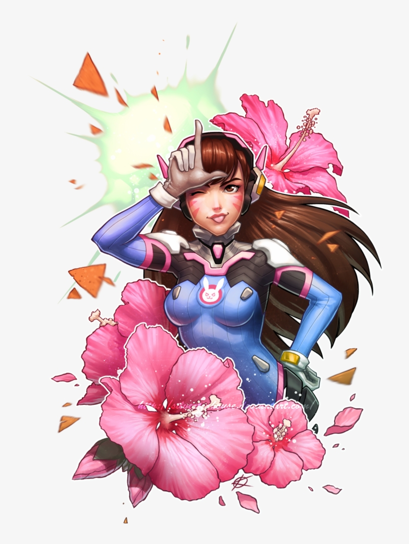 Overwatch Art, Overwatch, Blizzard, Blizzard Entertainment, - Overwatch D Va Tentacles, transparent png #171850