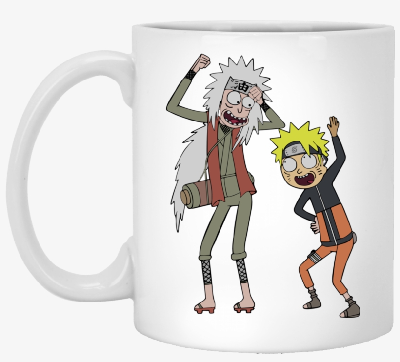 Rick And Morty Naruto And Jiraiya Coffee Mugs - Believe Santa Coffee Mug, transparent png #172407