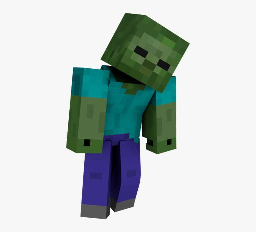 Zombies Will Adopt A Hunched Pose With The Torso Angled - Diary Of A Minecraft Zombie Book 1: A Scare Of A D, transparent png #172434