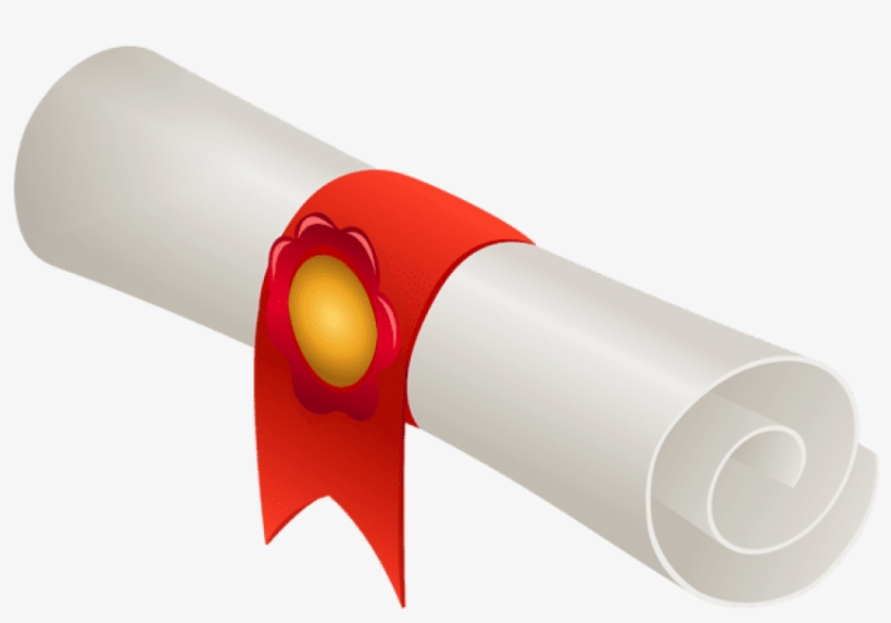 Rolled Diploma Png Transparent Image - Transparent Diploma Png, transparent png #172730