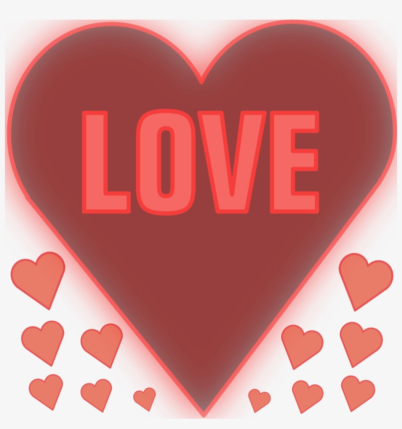 Free Vector Love In A Heart Clip Art - Good Morning Hindi Sms Love, transparent png #172745