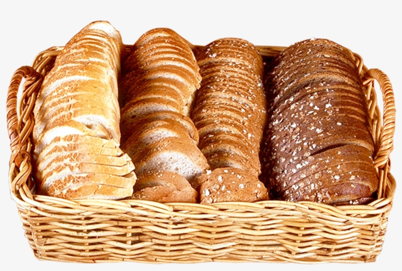 Bread Slices In Wicker Basket Png Image - Bread Basket Png, transparent png #172752