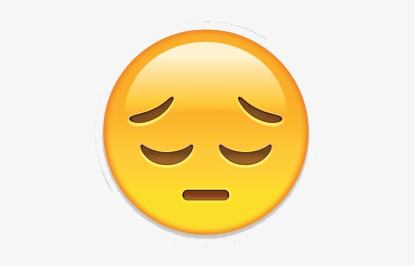 Sad Emoji Png Transparent Image - Sad Sticker For Whatsapp Dp, transparent png #172828