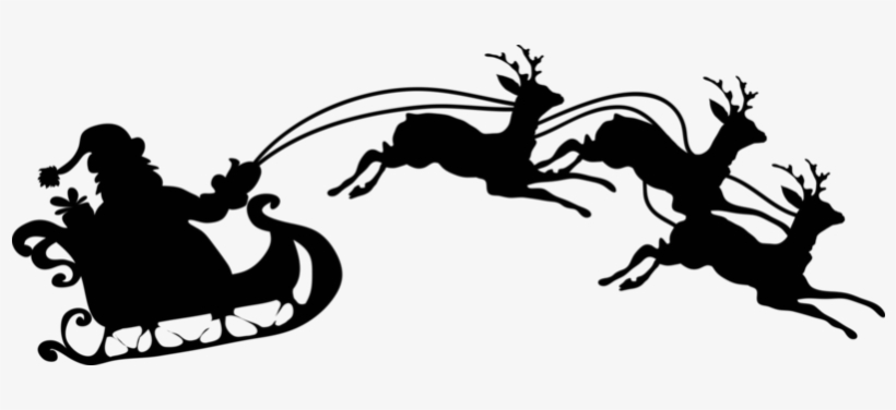 Santa Silhouettes Png Clipart Pictureu200b Gallery - Santa Claus Silhouette Png, transparent png #173153
