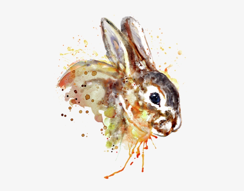 Click And Drag To Re-position The Image, If Desired - Marian Voicu Watercolor Animal, transparent png #173190