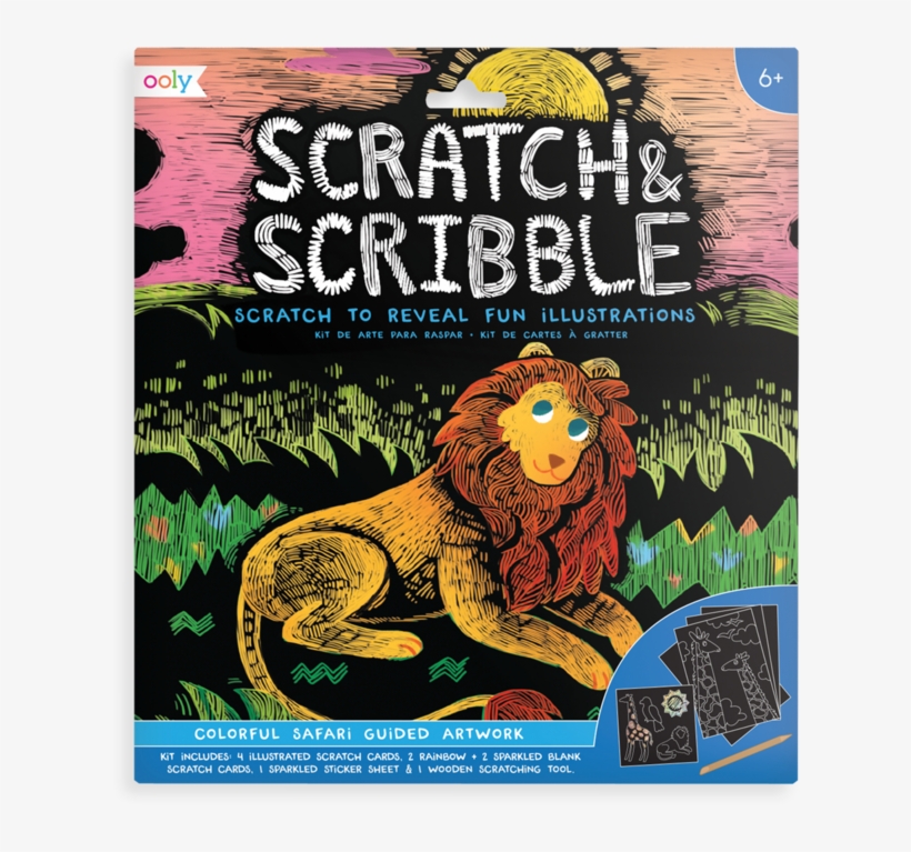 Scratch And Scribble Scratch Art Kit - Art, transparent png #173344