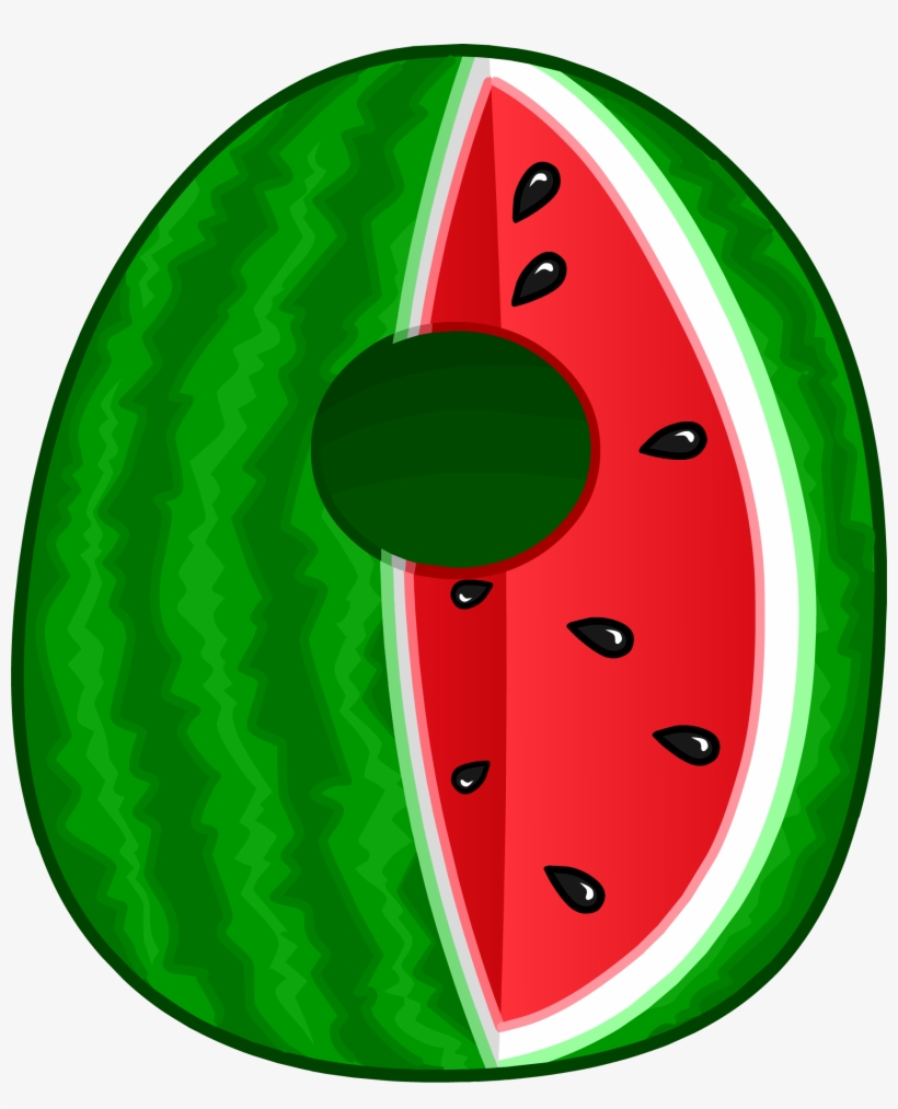 Watermelon Costume Icon - Club Penguin Frutas, transparent png #173366