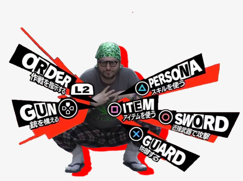 し2 スキルを使う Oitem 銃を構える アイテムを使う Persona 5 Shin Megami - Persona 5 Battle Menu Png, transparent png #173368