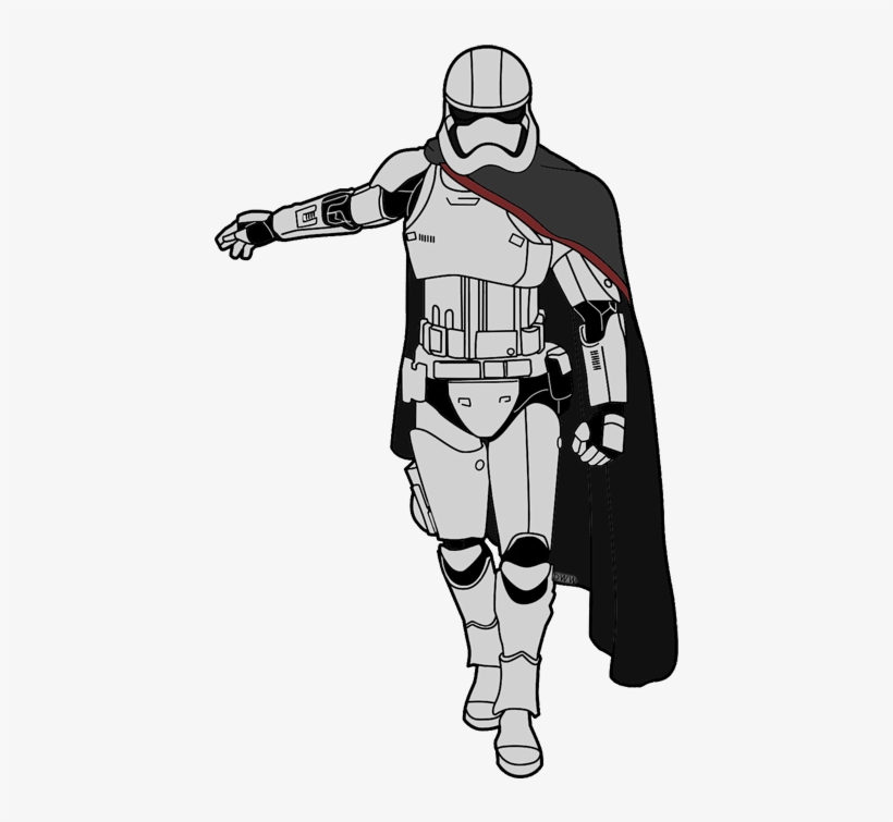 Disney Clipart, Star Wars Characters, The Force Is - Coloring Star Wars Captain Phasma, transparent png #173418