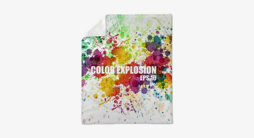 Abstract Colorful Splash Watercolor Background Plush - Colourful Splash, transparent png #173549