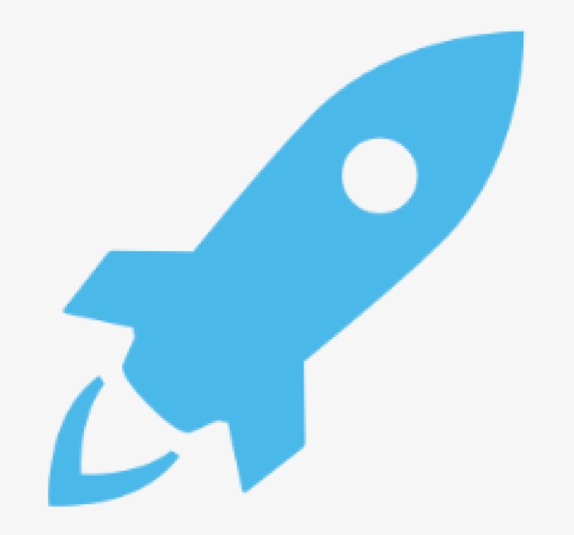 Free Download Rocket Png Images - Blue Rocket Png, transparent png #173718