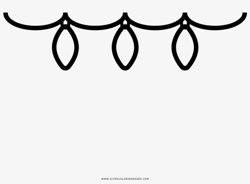 String Lights Coloring Page Line Art Free Transparent PNG Download PNGkey