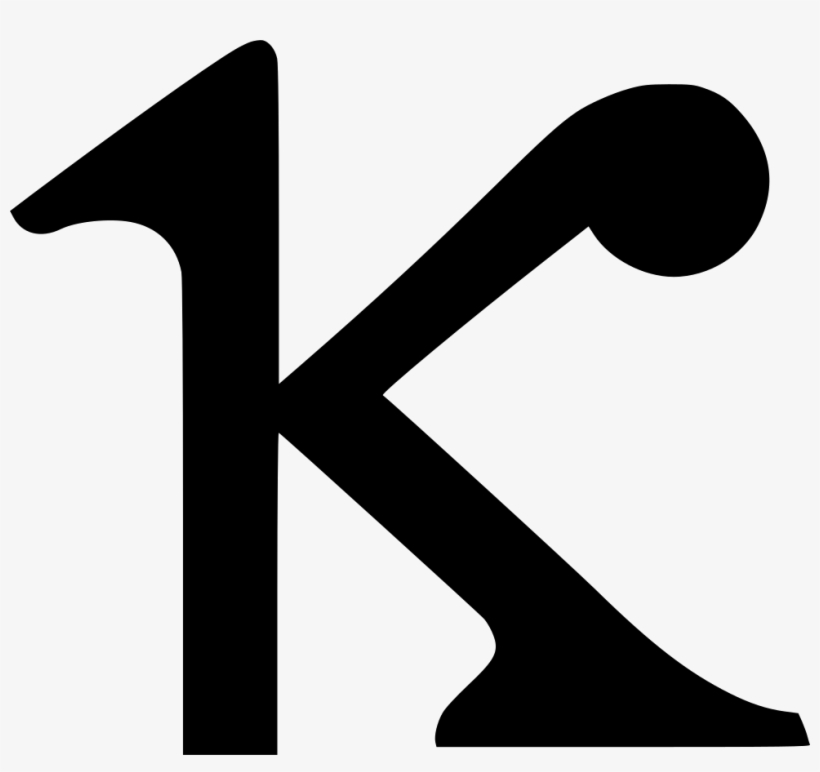 Kappa Greek Alphabet Math Geometry Comments - Kappa Greek Letter Png, transparent png #174049