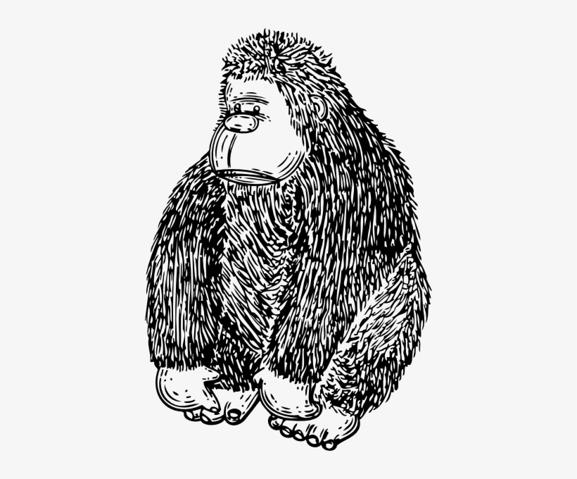 How To Set Use Gorilla Svg Vector, transparent png #174120