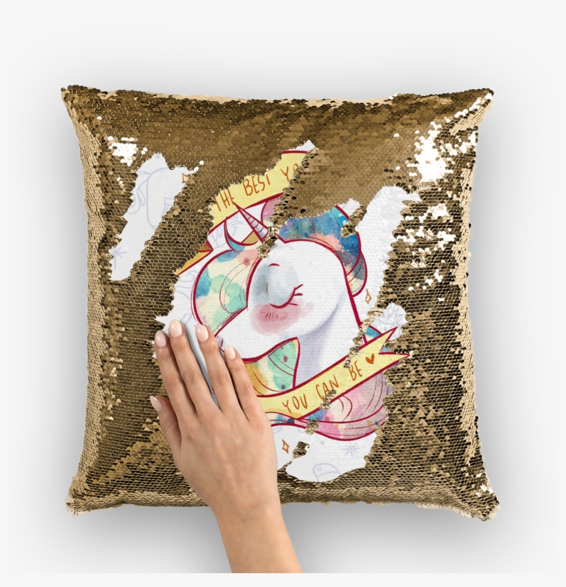 Watercolor Unicorn With Pattern ﻿sequin Cushion Cover - Notebook : My Note My Idea ,8 X 10, 110 Pages: (school, transparent png #174239