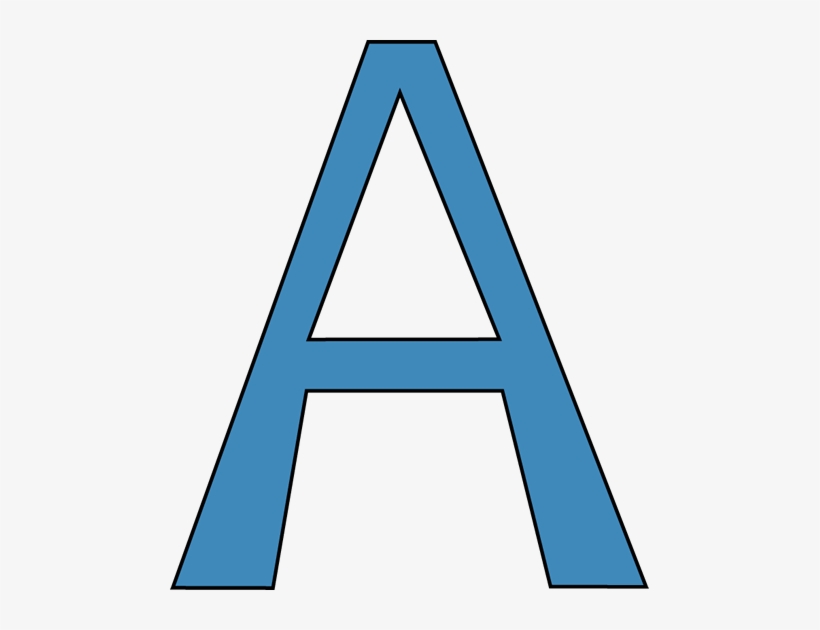 Blur Clipart Alphabet - Letter A Clipart Blue, transparent png #174273