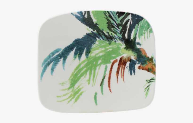 1 Small Organic Square Plate - Gien France Jardins Extraordinaires Vegetal Organic, transparent png #174461