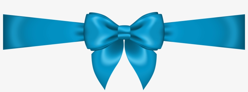 Blue Bow Transparent Png Clip Art Image - Clip Art, transparent png #174484