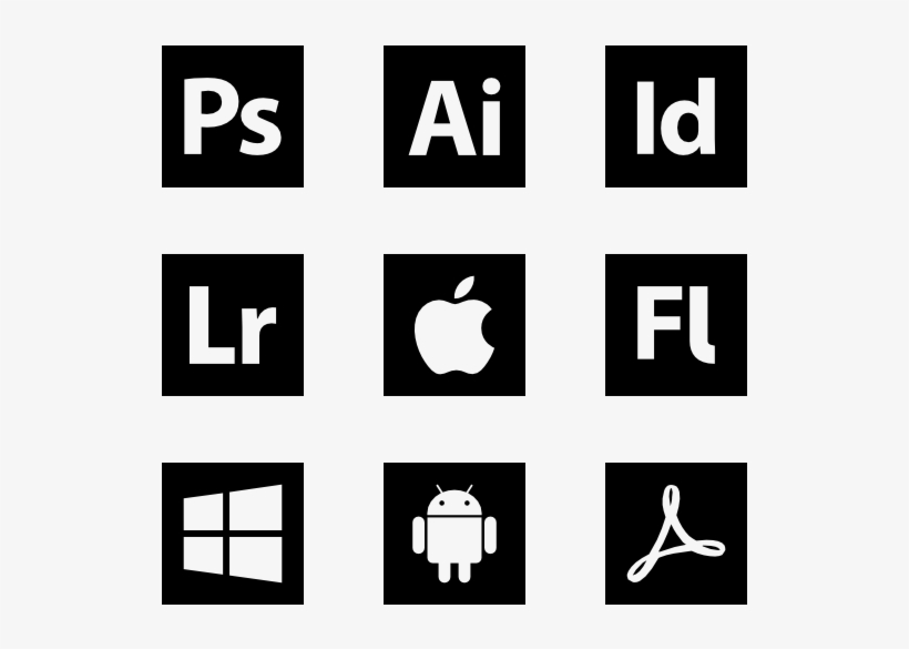 Square Icons - Iconos De Adobe, transparent png #174852