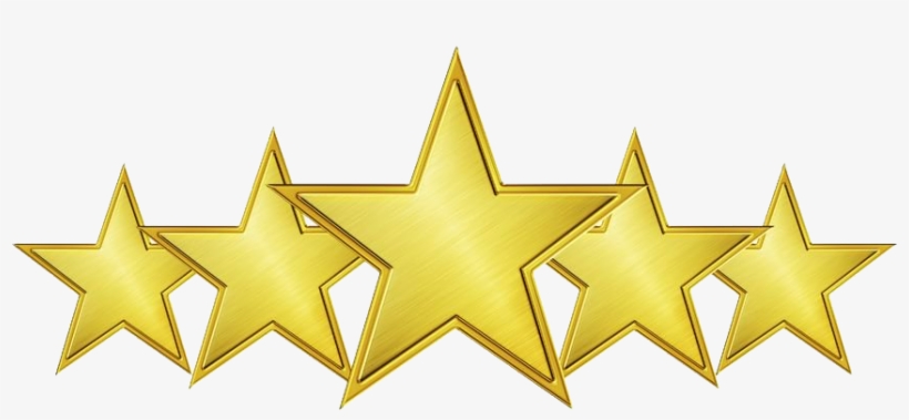 5-star Accredited School - Five Gold Stars Png, transparent png #174896