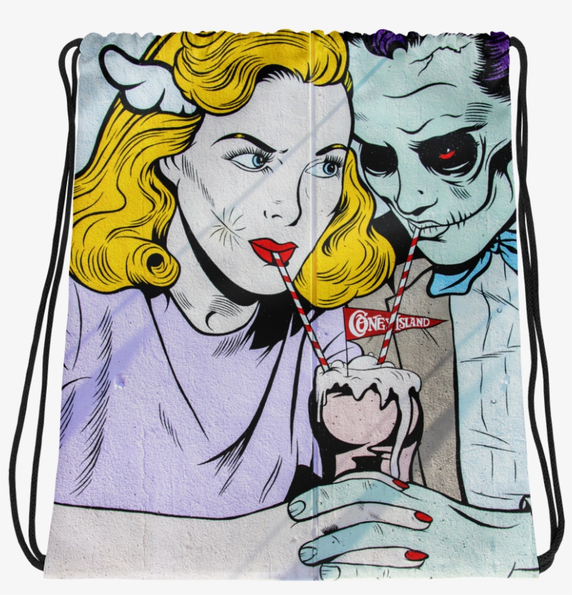 Zombie Shake Drawstring Bag - Evil Villain, transparent png #174989