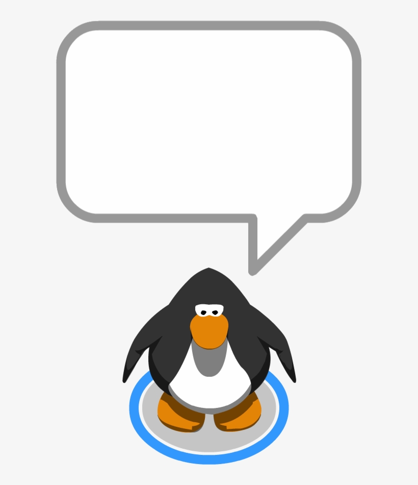 Mwp Blank Speech Bubble - Club Penguin Giant Penguin, transparent png #175210