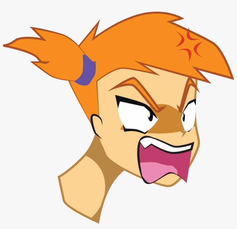 This Free Icons Png Design Of Angry Anime Girl, transparent png #175488