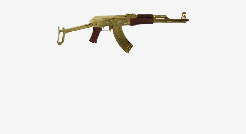 Gold Ak 47 - Gold Ak47 No Background, transparent png #175517