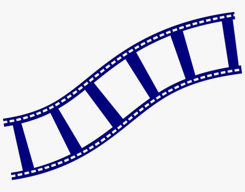 Film Strip Blu Clip Art - Film Strip Blue Png, transparent png #175886