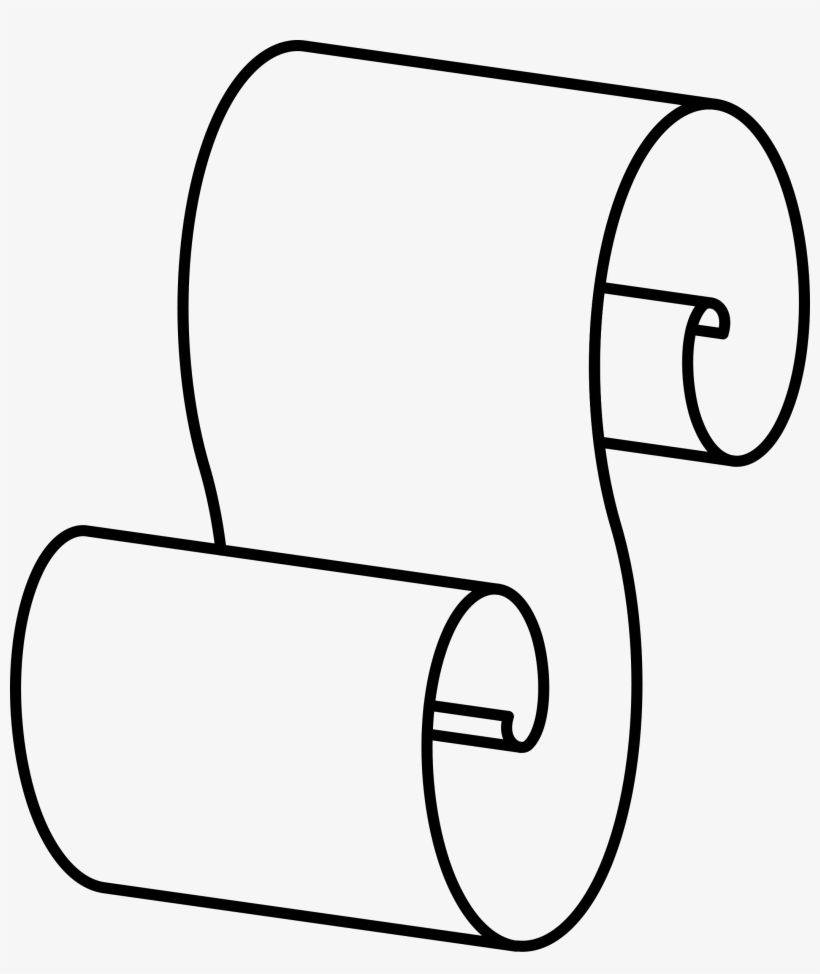 Scroll Silhouette At Getdrawings - Paper Scroll Clip Art, transparent png #175911