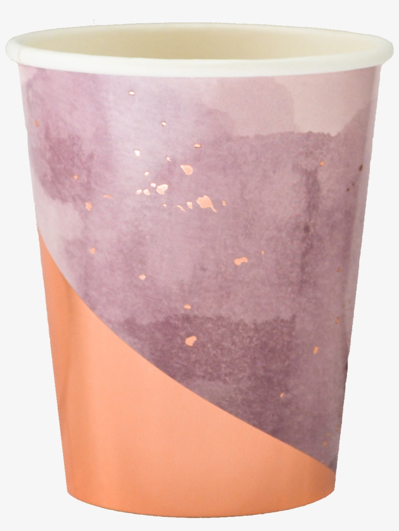 Light Purple Watercolor Paper Cups - Purple - Free Transparent PNG ...