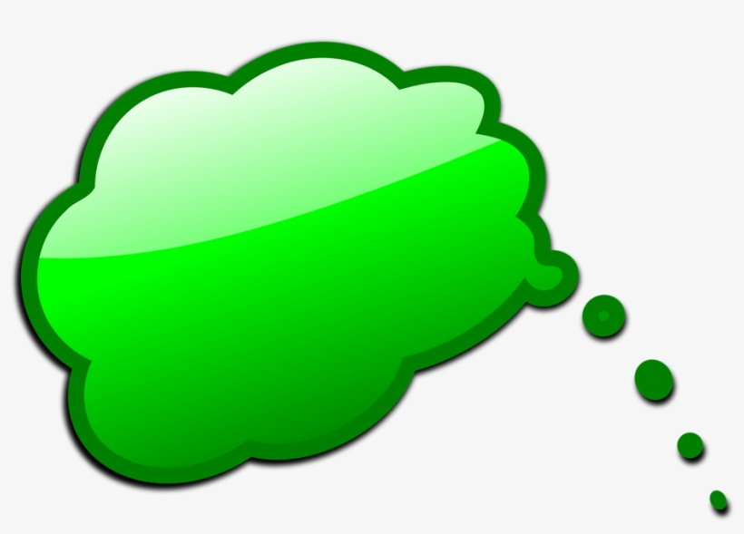 Speech Free Stock Photo Illustration Of A - Green Speech Bubble, transparent png #176001