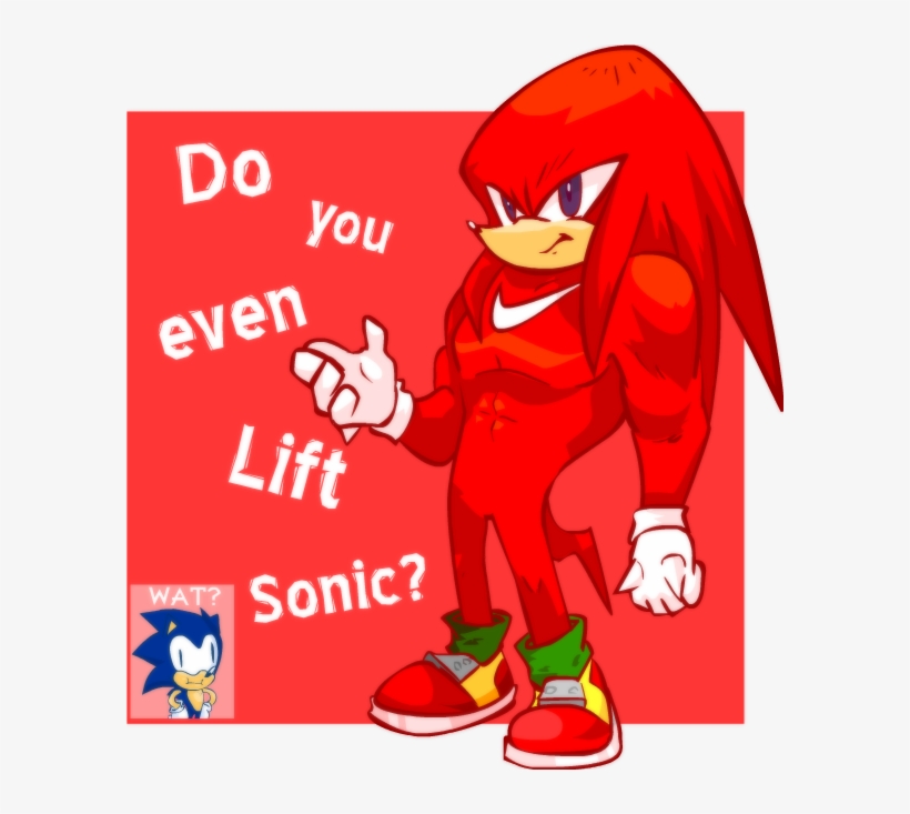 Do You Even Lift Sonic Sonic Boom - Sonic Boom Knuckles Joke, transparent png #176126