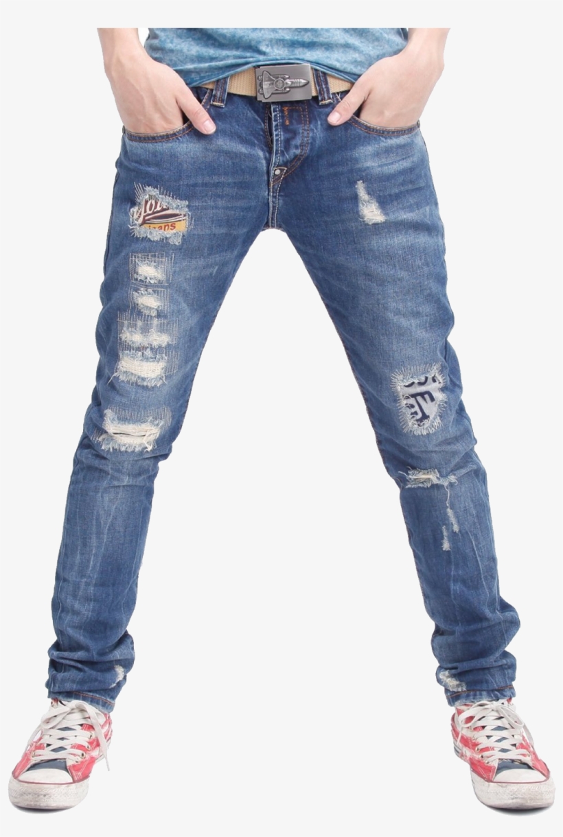 Jeans Png Image - Ripped Jeans Men And Women, transparent png #176195