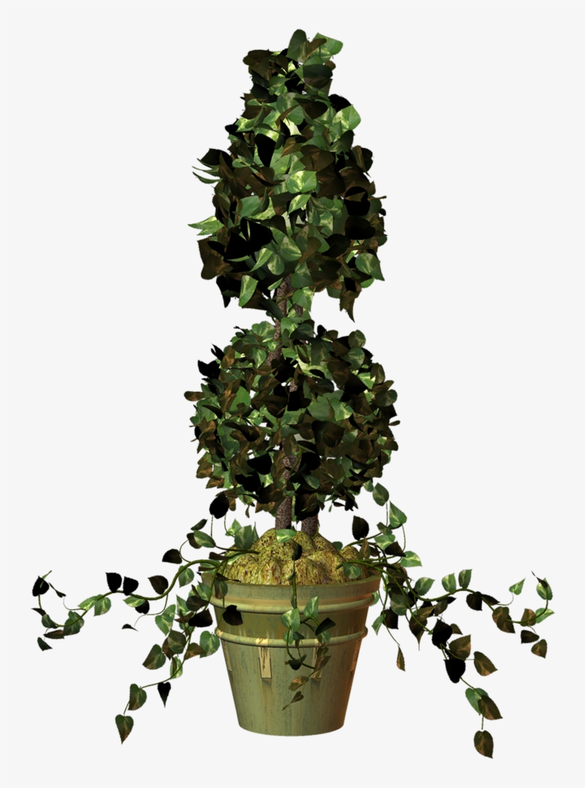 Pot Plant Clipart Ivy Plant - Clip Art, transparent png #176272