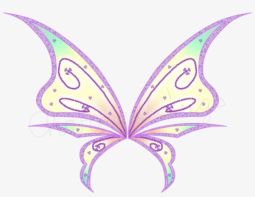 Wings Clipart Lavender - Tinkerbell Wings Png, transparent png #176658