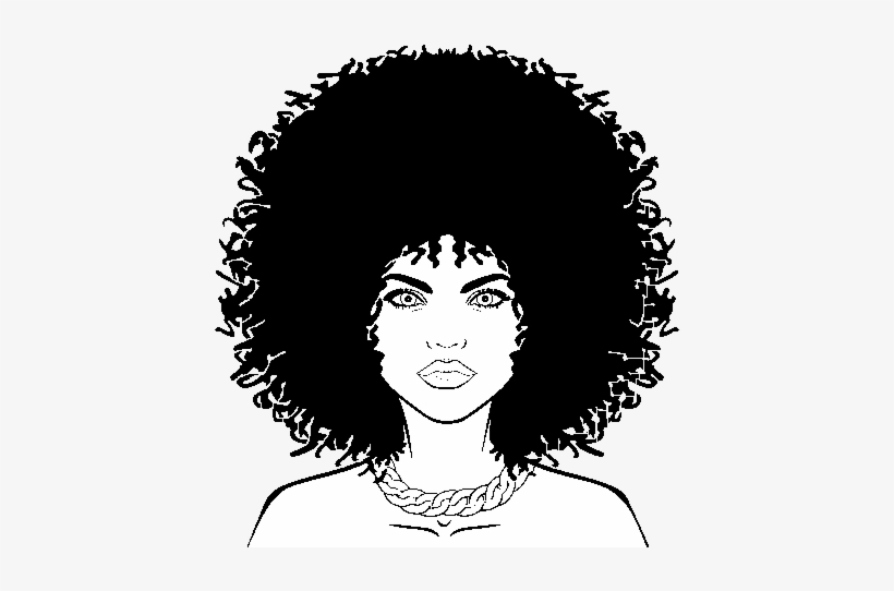 Hairstyle Coloring Page Coloringcrew - Imagenes De Afrocolombianos Para Dibujar, transparent png #176900