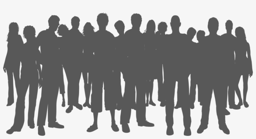 Clip Black And White Download Company History Neon - Crowd Of People Transparent Background, transparent png #176920