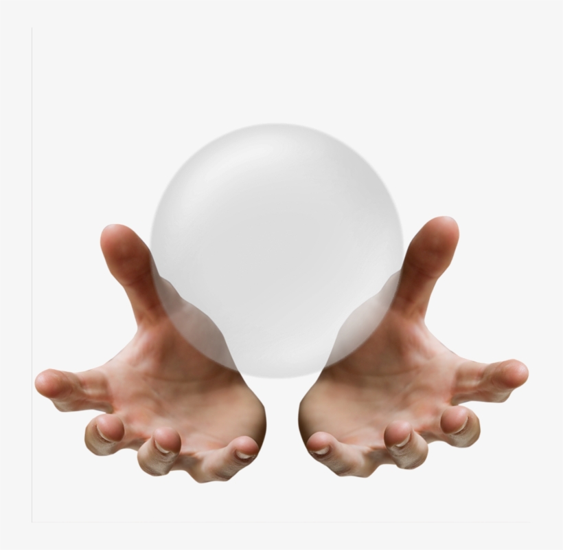 Hands Ball Crystalball Crystal Fortunemaker Vision - Open Hands Psd, transparent png #176985
