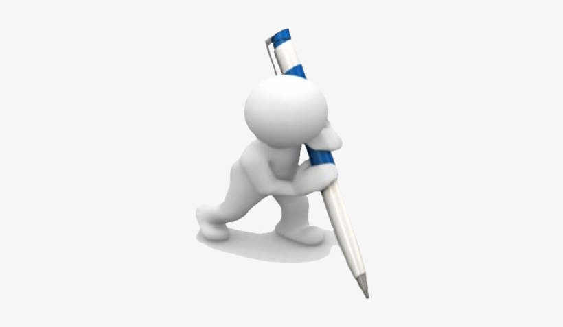 3d Man Writing - 3d Man Icon Png, transparent png #177326