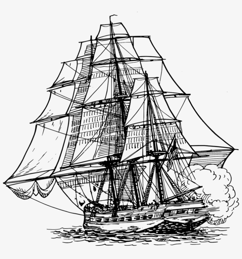 This - Old Ship Drawing Png, transparent png #177525